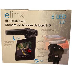 Dash Cam HD E Link brand. BNIB. Box sealed